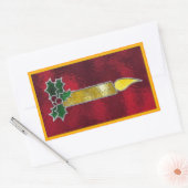 Hartglaskerze Rechteckiger Aufkleber (Umschlag)