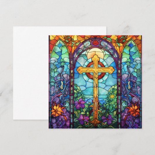 Hartglaskreuz Einladung (Vorne/Hinten)