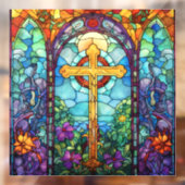 Hartglaskreuz Fensteraufkleber (Blatt 2)