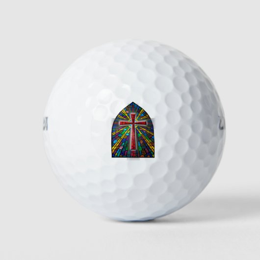 Hartglaskreuz Golfball (Vorderseite)
