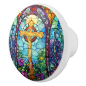 Hartglaskreuz Keramikknauf (Rechts)