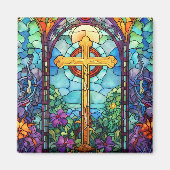 Hartglaskreuz Magnet (Vorne)