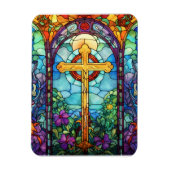 Hartglaskreuz Magnet (Vertikal)