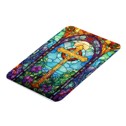 Hartglaskreuz Magnet (Linke Seite)