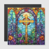 Hartglaskreuz Magnetkarte (Vorne/Hinten)