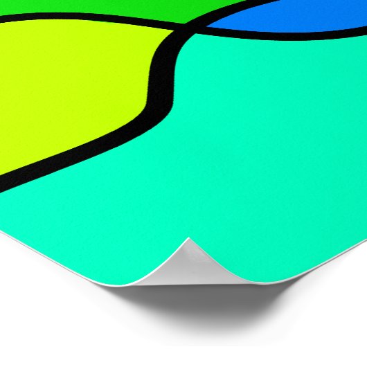 Hartglaskreuz Poster (Ecke)