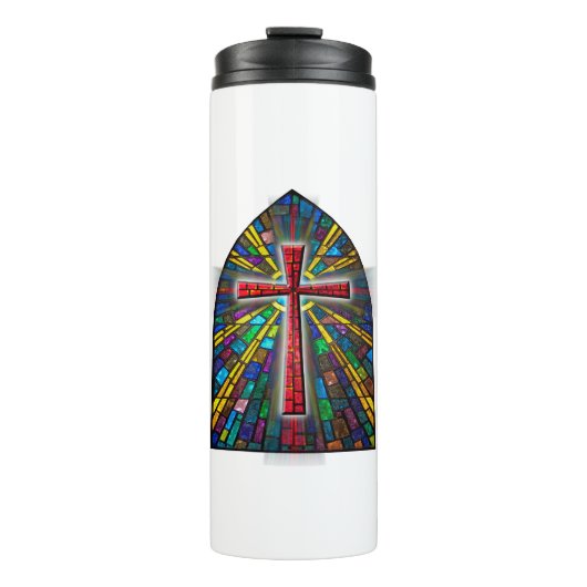 Hartglaskreuz Thermosbecher (Vorderseite)