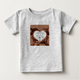 Harthanden op baby romper t-shirt