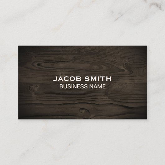 Hartholz | Natur Visitenkarte (Vorderseite)