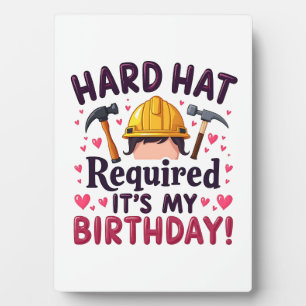 Harthut erforderlich Es ist mein Geburtstag c Fotoplatte