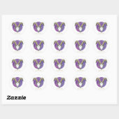 Hartkapselsticker - Zodiac Runder Aufkleber (Blatt)