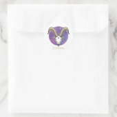 Hartkapselsticker - Zodiac Runder Aufkleber (Tasche)