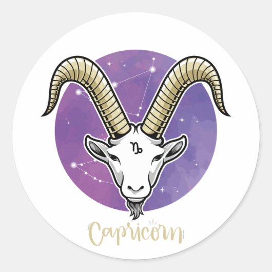 Hartkapselsticker - Zodiac Runder Aufkleber (Vorderseite)