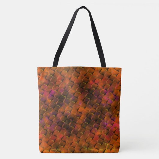 Hartkorallen oder Brauntöne, 3D- oder Dreiecke Tasche (Vorderseite)