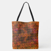 Hartkorallen oder Brauntöne, 3D- oder Dreiecke Tasche (Rückseite)