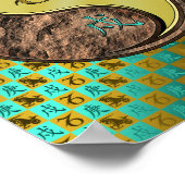 Hartkorn und Metallhund Poster (Ecke)