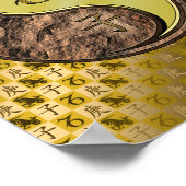 Hartkorn und Metallrat Poster (Ecke)