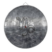 Hartkorn Zodiac Symbol Stresste Stahldekor Dartscheibe (vorne)