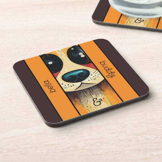 Hartkunststoff-Untersetzer Getränkeuntersetzer (Linke Seite)