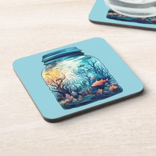 Hartkunststoff-Untersetzer Getränkeuntersetzer (Linke Seite)