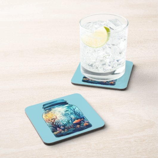 Hartkunststoff-Untersetzer Getränkeuntersetzer (Rechte Seite)