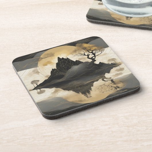 Hartkunststoff-Untersetzer Getränkeuntersetzer (Linke Seite)