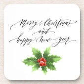 Hartkunststoff-Untersetzer Set Weihnachtsfest Getränkeuntersetzer (Vorderseite)