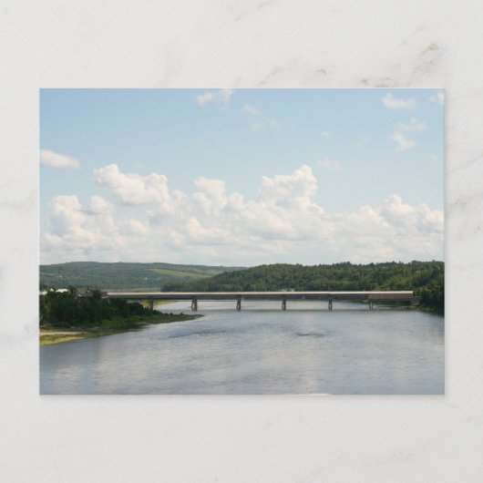 Hartland Bridge längste gedeckte Brücke Postkarte (Vorderseite)
