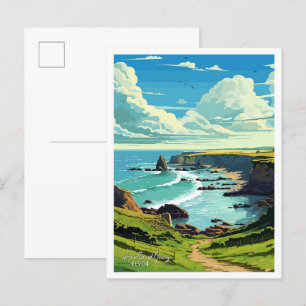 Hartland Quay Devon England Vintage Travel Postkarte
