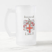 HARTLEY FAMILIENWAPPEN - HARTLEY WAPPEN MATTGLAS BIERGLAS (Links)