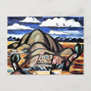 Hartley - Indianischer Friedhof, New Mexico Postkarte