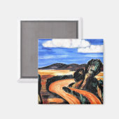 Hartley - Landschaft, New Mexico Magnet (Vorderseite/Rückseite)