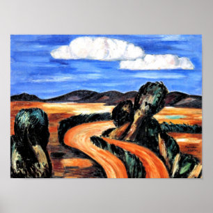 Hartley - Landschaft, New Mexico Poster