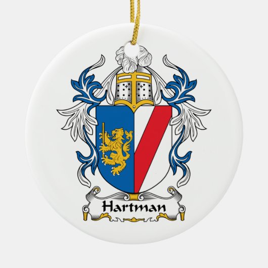 Hartman Familienwappen Keramikornament (Vorne)