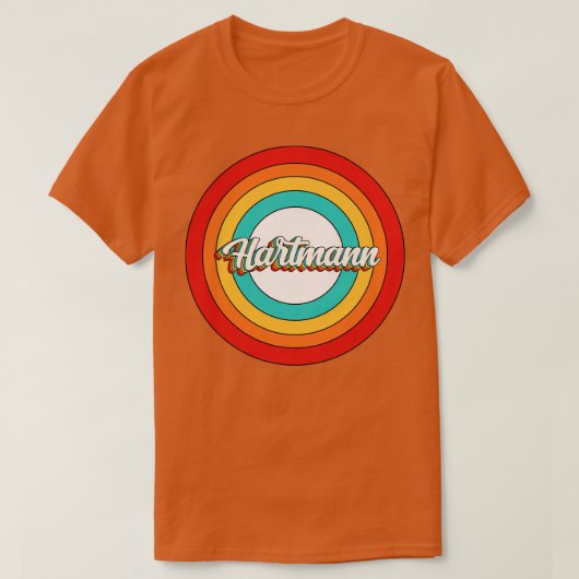 Hartmann Name Shirt Vintag Hartmann Circle (Design vorne)