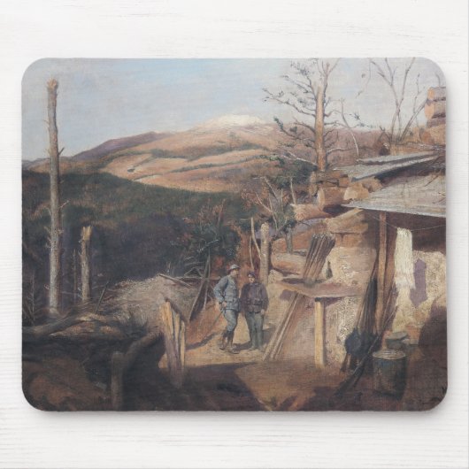 Hartmanswillerkopf, Ansicht von Roche-Sermet, 1915 Mousepad (Vorne)