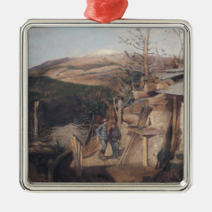 Hartmanswillerkopf, Ansicht von Roche-Sermet, 1915 Ornament Aus Metall