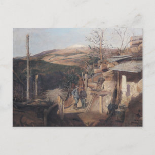 Hartmanswillerkopf, Ansicht von Roche-Sermet, 1915 Postkarte