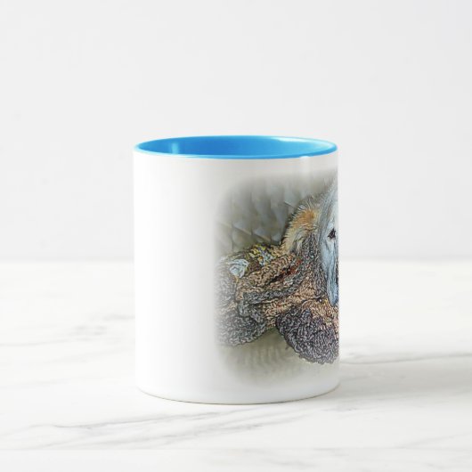 Hartnäckige müde "Lilly" Wecker-Tasse Tasse (Zentrum)