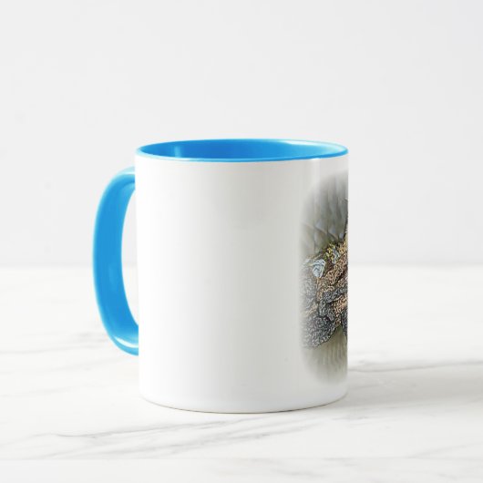 Hartnäckige müde "Lilly" Wecker-Tasse Tasse (Vorderseite Links)