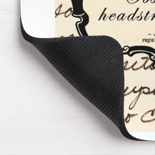 Hartnäckiges, eigensinniges Mädchen! Mousepad (Ecke)