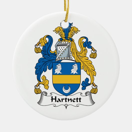 Hartnett Familienwappen Keramik Ornament (Vorne)