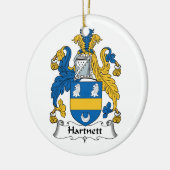Hartnett Familienwappen Keramik Ornament (Links)