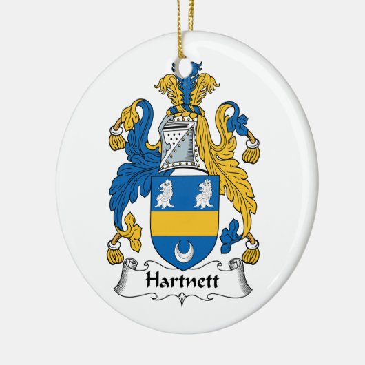 Hartnett Familienwappen Keramik Ornament (Links)