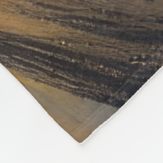 Hartpastel Zeichnend Boote Wasser Fleecedecke (Ecke)