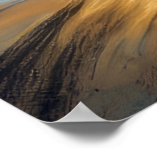 Hartpastel Zeichnend Boote Wasser Poster (Ecke)