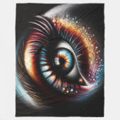 Hartpastellaugen mit Make-up Fleecedecke (Vorderseite)