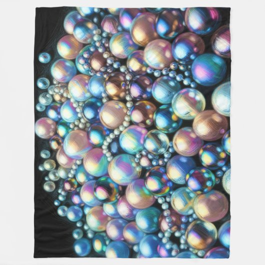 HartpastellPerlen Iridescent Beads Fleecedecke (Vorderseite)