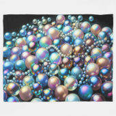 HartpastellPerlen Iridescent Beads Fleecedecke (Vorderseite (Horizontal))