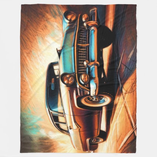 Hartpastellwagen Fleecedecke (Vorderseite)